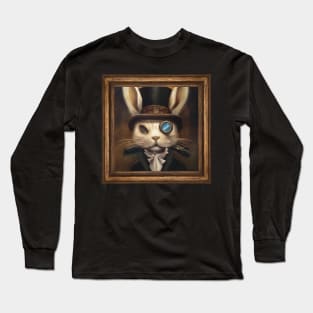 Steampunk Rabbit Self Portrait Long Sleeve T-Shirt